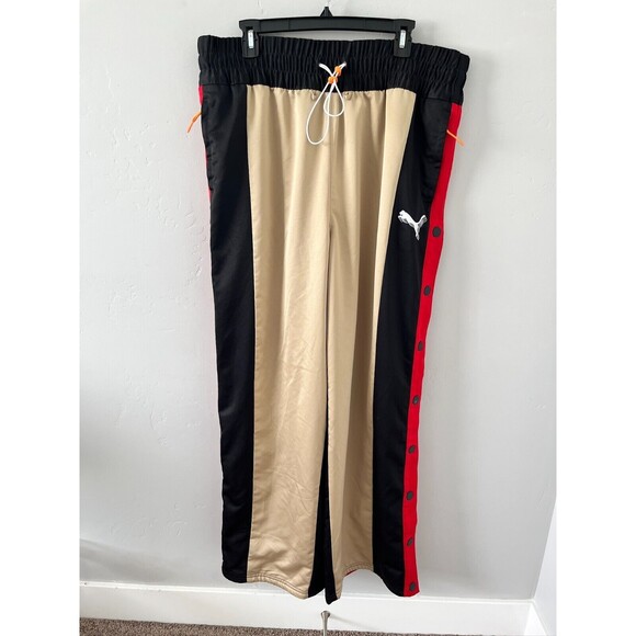 Puma Red Sweatpants with Sporty Jogger Style - Picture 2 of 8